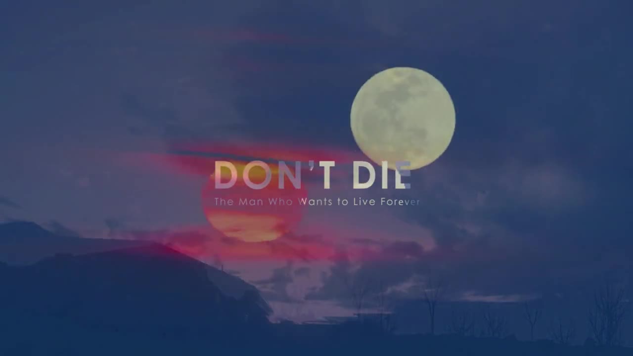 DONTDIE title sequence: a neon plant on black.